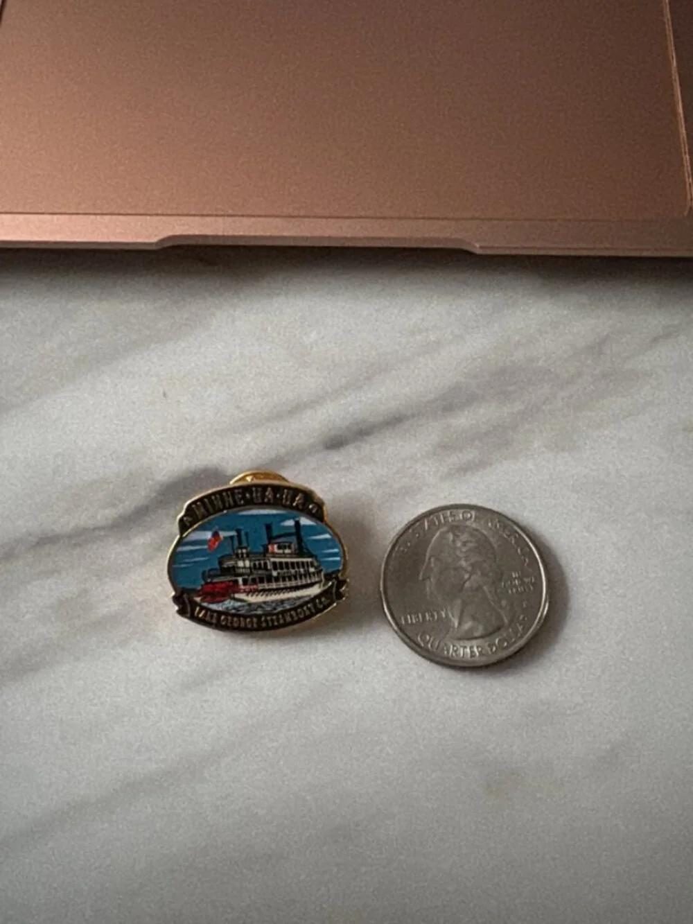 Minne-Ha-Ha Lake George Steamboat Co. Pin